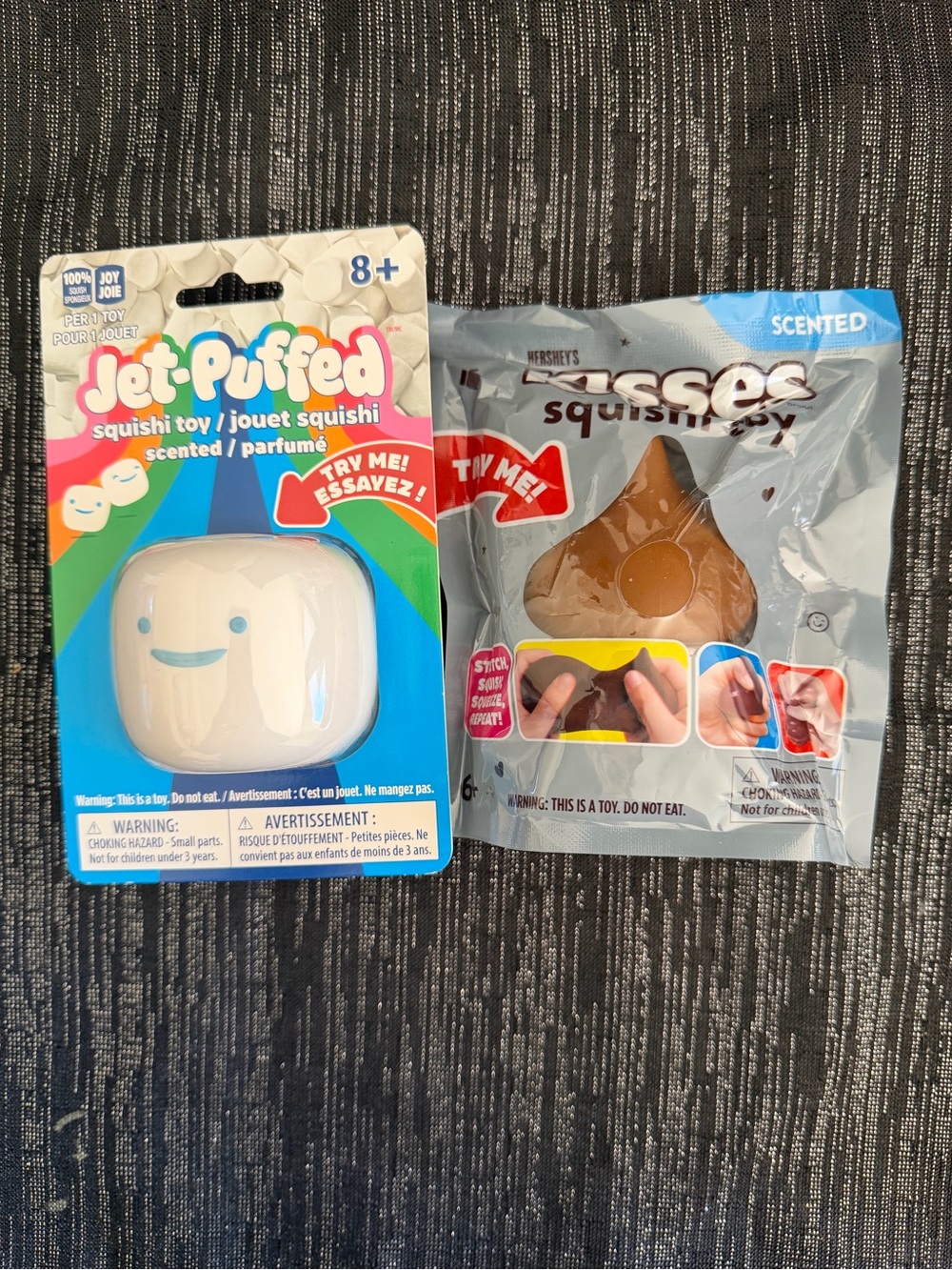 Marshmallow and Hershey kiss squishy